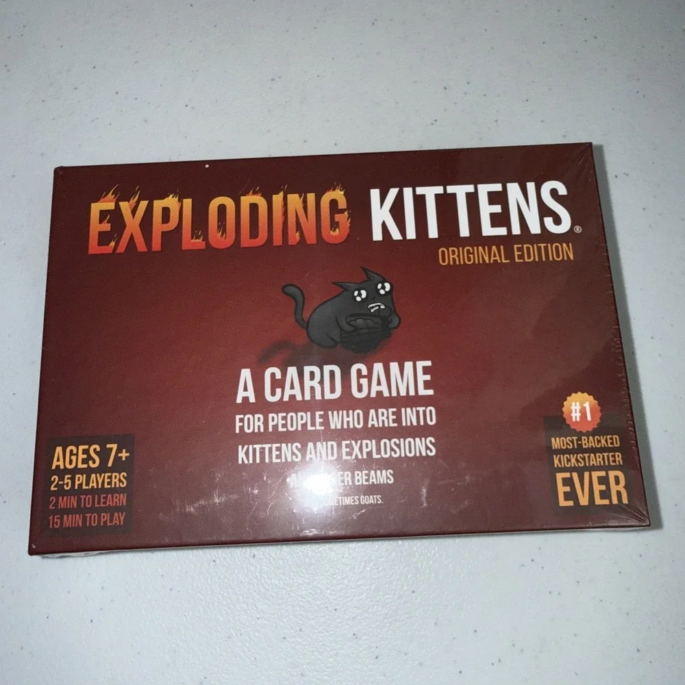 Exploding Kittens ORIGINAL Edition Card Game Ages 7+ Family Fun - SEALED NEW